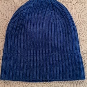 Cashmere knit cap.